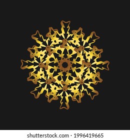 luxury golden mandala vector design