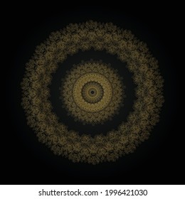luxury golden mandala vector design
