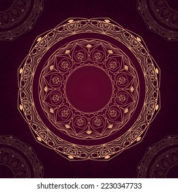 Luxury Golden Ornamental Mandala Design Background