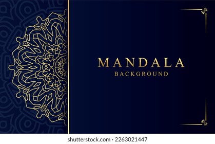 Luxury golden ornamental mandala design background
