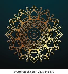 Luxury Golden Ornamental Mandala Vector Design