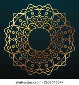Luxury Golden Ornamental Mandala Vector Design