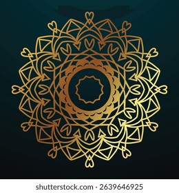 Luxury Golden Ornamental Mandala Vector Design