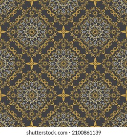 Luxury Golden Ornamental seamless pattern