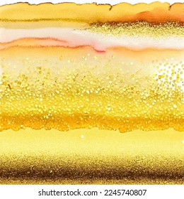Luxury golden paint wallpaper, gold material texture, retro decorative abstract surface with magic acrylic glitter, artistic brush effect