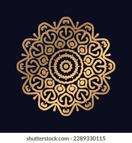 Luxury golden pattern mandala design Background