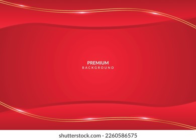 Luxury golden and red background vector design