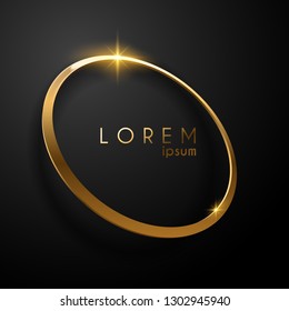 luxury golden ring background