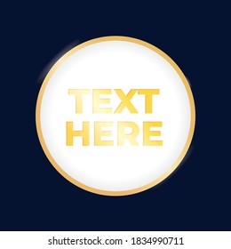luxury golden ring social media square banner