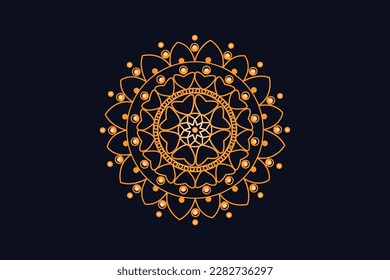 Luxury Golden Royal Mandala Design Vector for Background. Golden mandala design. Islamic background design