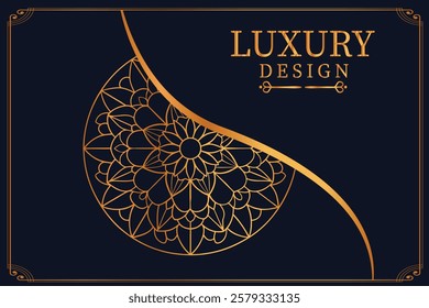 Luxury Golden Royal Mandala Design vector