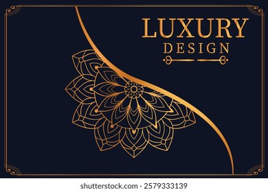 Luxury Golden Royal Mandala Design vector