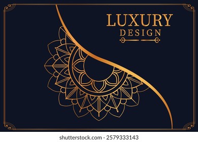 Luxury Golden Royal Mandala Design vector