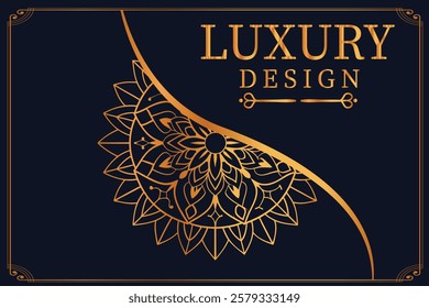 Luxury Golden Royal Mandala Design vector