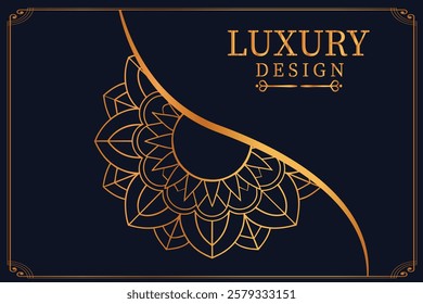 Luxury Golden Royal Mandala Design vector