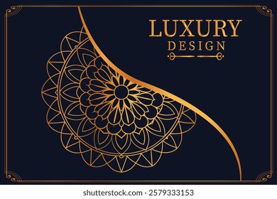 Luxury Golden Royal Mandala Design vector