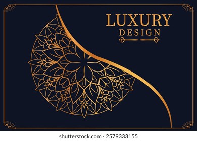 Luxury Golden Royal Mandala Design vector