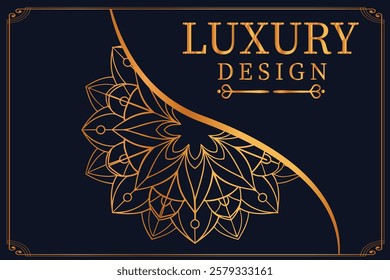 Luxury Golden Royal Mandala Design vector