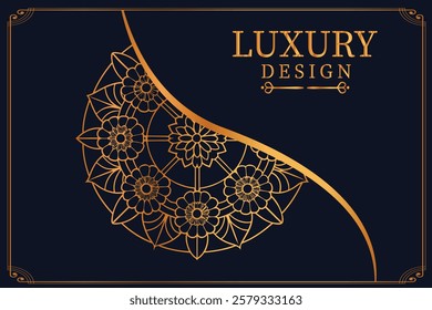 Luxury Golden Royal Mandala Design vector