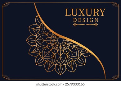 Luxury Golden Royal Mandala Design vector