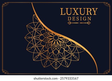 Luxury Golden Royal Mandala Design vector