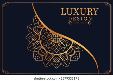 Luxury Golden Royal Mandala Design vector