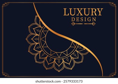 Luxury Golden Royal Mandala Design vector