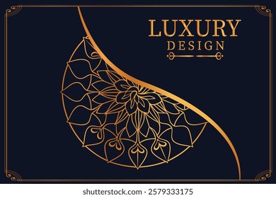 Luxury Golden Royal Mandala Design vector