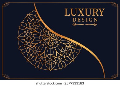 Luxury Golden Royal Mandala Design vector