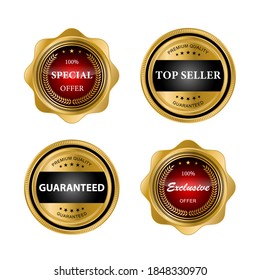 Luxury golden seal badges and labels sales quality product. 