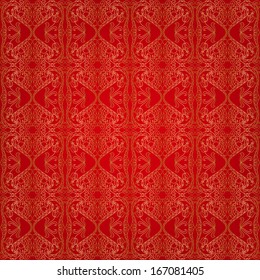 Luxury golden seamless pattern in oriental style