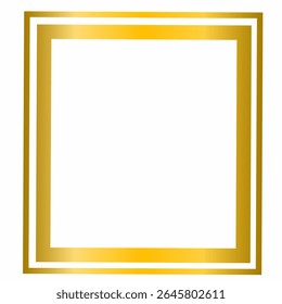 Luxury Golden Square Border Frame