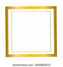 Luxury Golden Square Border Frame
