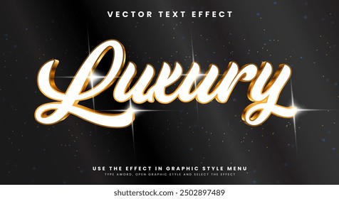 Luxury golden style editable text effect Template