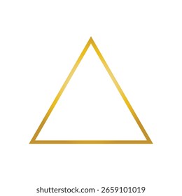 Luxury golden triangle frame line design  shape triangle gold design template .Vector Illustration .EPS 10 .