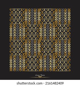 Luxury golden unique seamless pattern