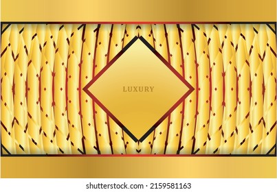 Luxury golden wallpaper. Vintage Floral pattern Vector background.