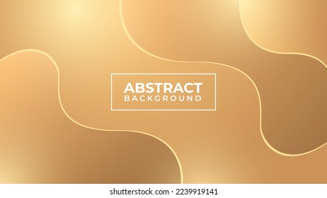 Luxury Golden Wave Background Design