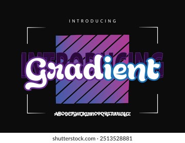 Fonte do alfabeto de gradiente de luxo. Tipografia decorativa elegante clássico lettering serif fontes vintage retro para logotipo. ilustração vetorial