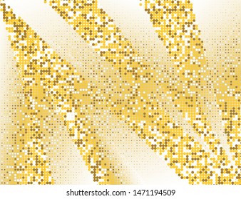 Luxury gradient background with Golden sequins. Vector illustration
