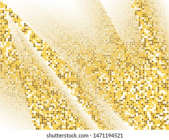 Luxury gradient background with Golden sequins. Vector illustration
