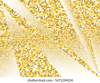 Luxury gradient background with Golden sequins. Vector illustration
