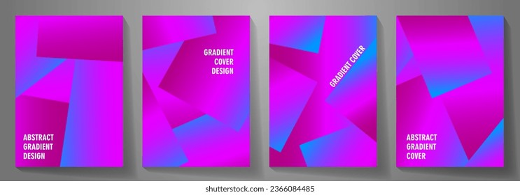 Luxury gradient cover design background vector. Abstract geometric backdrop design for  cover design, poster, brochure, leaflet, pamphlet, cover, magazine, and other graphic design.