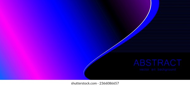 Vector de fondo de diseño de la cubierta de gradiente de lujo. Diseño de fondo abstracto azul, rosa y negro para diseño de portada, afiche, folleto, folleto, folleto, portada, revista y otro diseño gráfico.