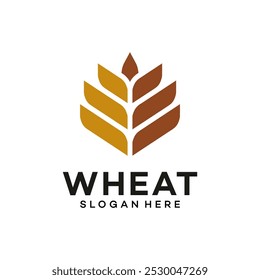 Luxury Grain wheat logo concept, Agriculture wheat Logo Template vector icon