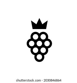 A luxury grape logo icon.