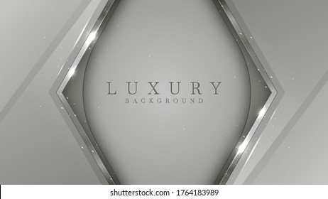 Luxury gray background bronze shades in 3d abstract style. Illustration from vector about modern template deluxe design.