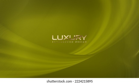 Luxury green abstract background design with diagonal line flow pattern. Vector horizontal template for digital premium business web banner, formal invitation, voucher, prestigious gift certificate