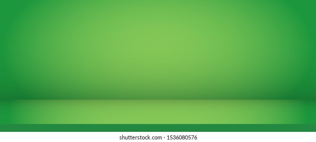 Luxury green abstract background. Modern layout design, studio, room. Business report with smooth circle gradient color. Vector illustration