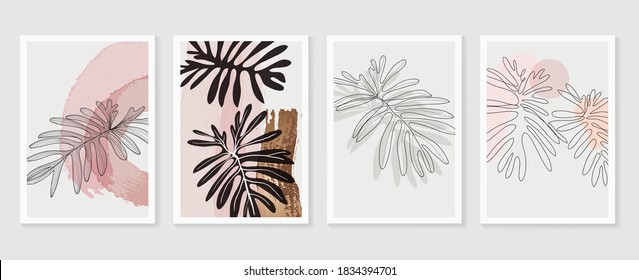Vector de fondo verde de lujo con decoración metálica dorada arte de pared